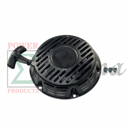 Recoil Starter with Handle & Bolts - Compatible Replacement for PREDATOR Open Frame Inverter Generators 8750W Surge / 7000W Running (SKU# 71340, 59190) image 0