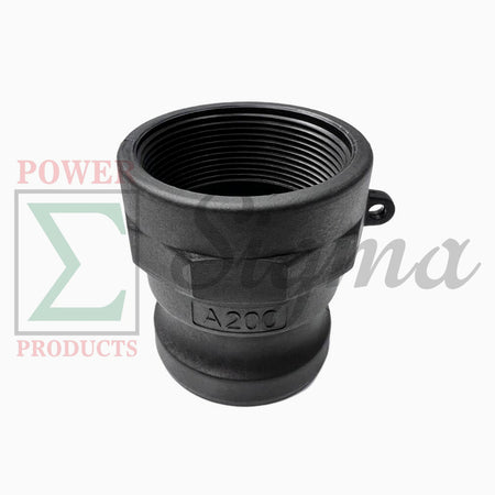 Sigma Polypropylene Type A Cam and Groove Couplings / 2-Inch Quick Connect & Disconnect Fittings / Hose Camlock Fittings--2" Male Camlock Adapter x 2" Female NPT Thread image 0