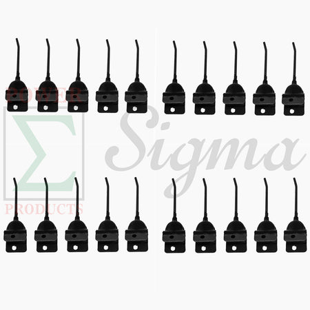 20 PCS Rubber Rake Teeth for New Holland 55 56 57 256 65609 850612 John Deere AE24953 AE47389 54 64 74 350A 640 650 652 660 662 670 671 673 851 858A 894A 896A IH AC AGCO New Idea SG300916 image 0