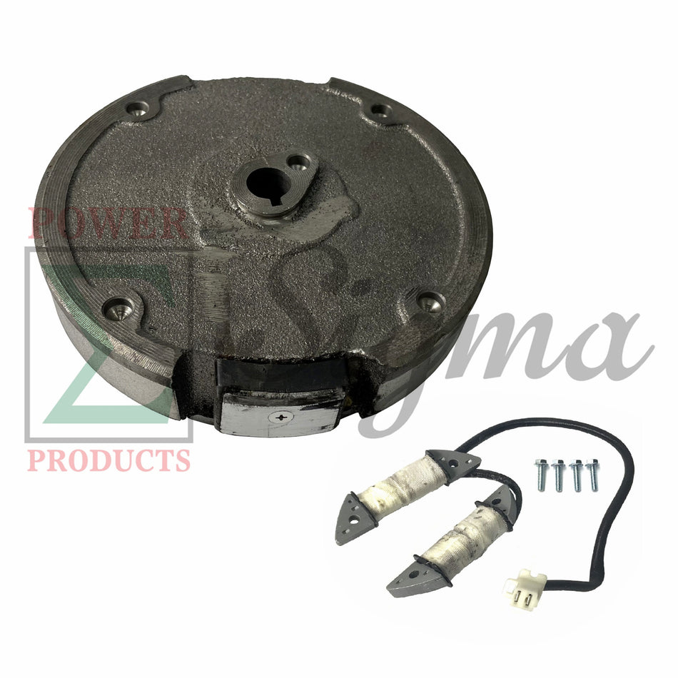 Flywheel & Parallel Charging Coil For Head Light on Predator 212CC 6.5HP Gas Engine & Coleman Powersports 163CC 196CC Mini Dirt Bike Go Kart Scooter & GX160 GX200 5.5/6.5HP Honda Engine Snowblower image 0