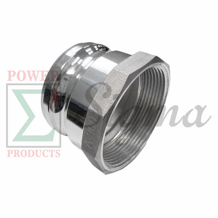 Sigma Aluminum Type A Cam and Groove Couplings / 3-Inch Quick Connect & Disconnect Fittings / Hose Camlock Fittings--3" Male Camlock Adapter x 3" Female NPT Thread image 2