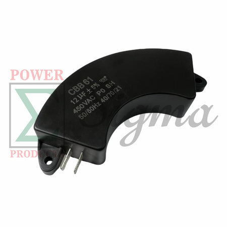 Generator Capacitor 450VAC 12uF 50/60Hz 5-7KW CBB61 SH DB 40/70/21 UL Half Moon image 2