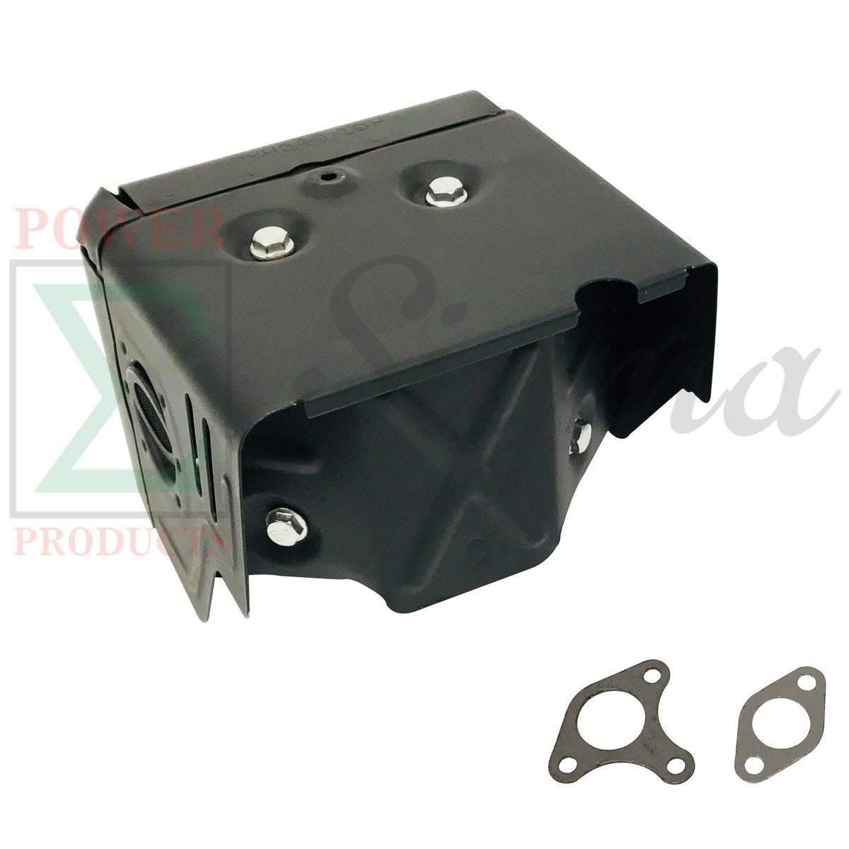 3 New Muffler Exhaust Assembly With Heat Shield Fits Honda 11HP 13HP GX340 GX390 image 2