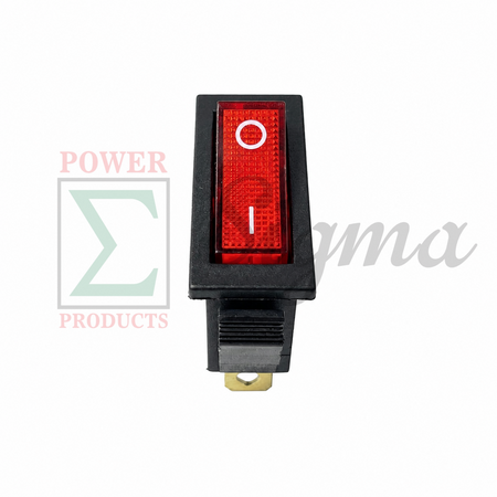 ESC Throttle On/Off Red Rocker Switch Replacement for Predator Surge 9500-Watt Inverter Generator, Fits SKU# 57080, 71365, 59188, 3-Pin 2-Position I/O Red Light Switch image 2
