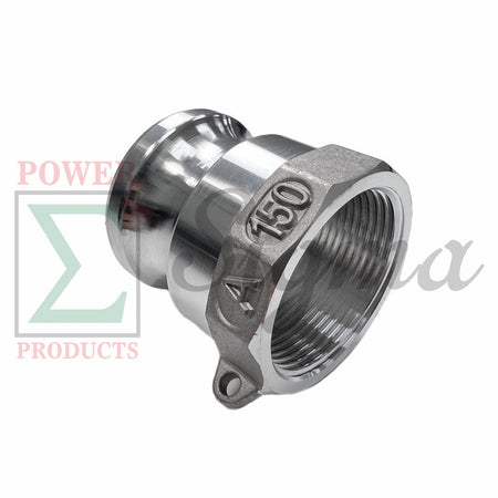Sigma Aluminum Type A Cam and Groove Couplings / 1-1/2 1.5” Inch Quick Connect & Disconnect Fittings / Hose Camlock Fittings—1-1/2" Male Camlock Adapter x 1-1/2" Female NPT Thread image 4