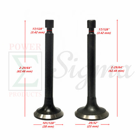 Exhaust & Intake Valves For Pulsar 1600W 2000W 2200W PG2000 PG2200 98cc Gas Generator image 1