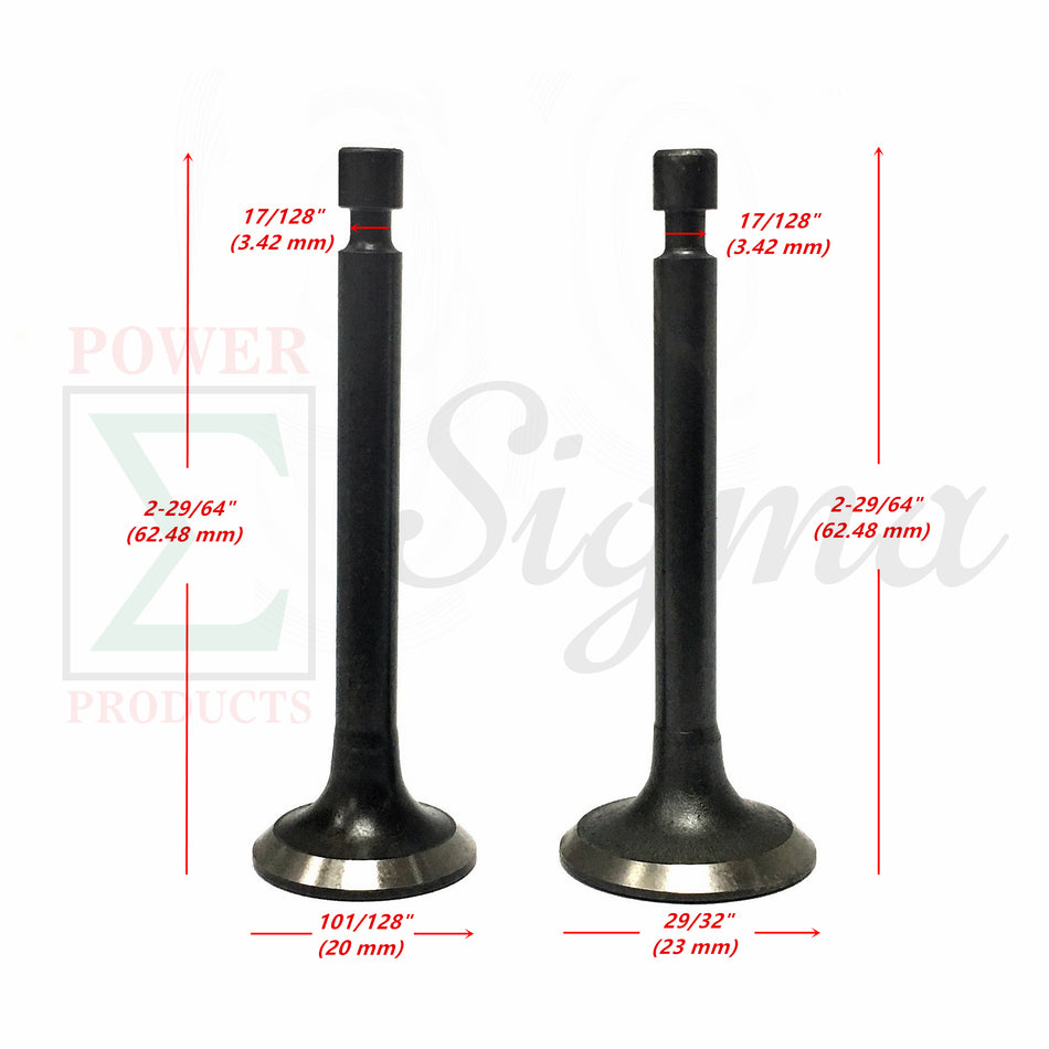 Exhaust & Intake Valves For Pulsar 1600W 2000W 2200W PG2000 PG2200 98cc Gas Generator image 1