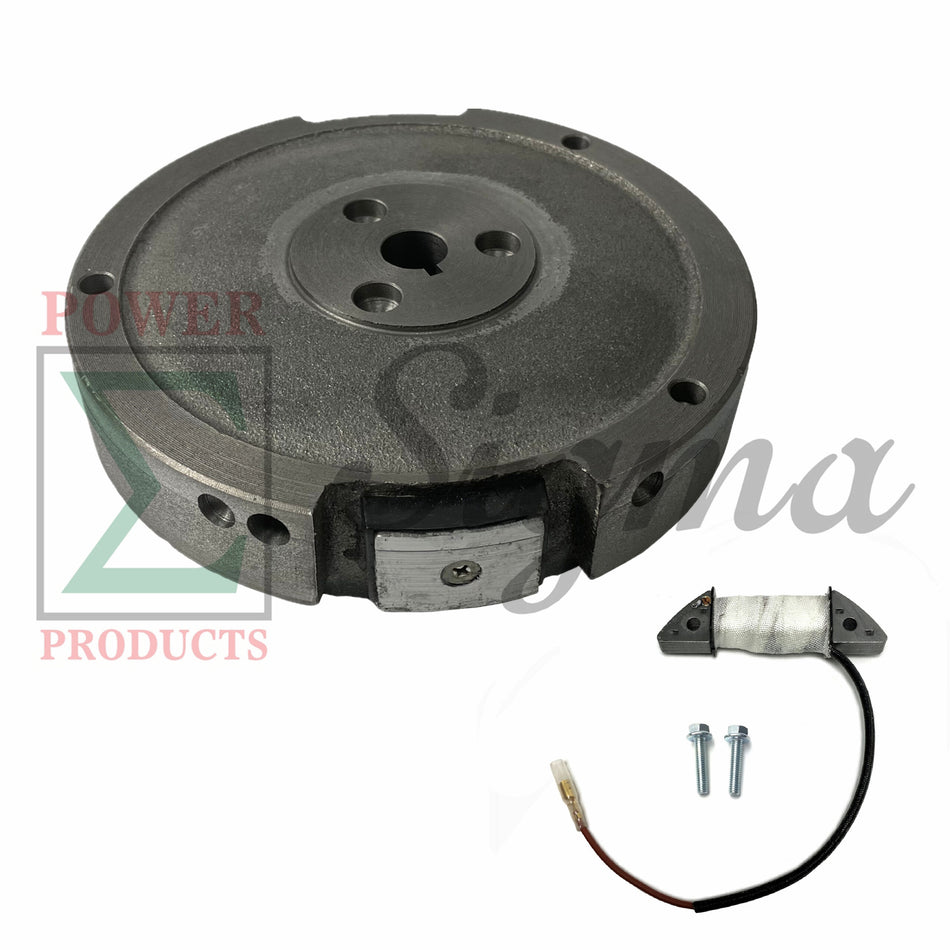 Key Shaft Flywheel and Charging Coil For Head Light For on Honda Two Stage 28" Snow Blower GX240 GX270 For Head Light on Predator 301cc 8HP Engine image 1