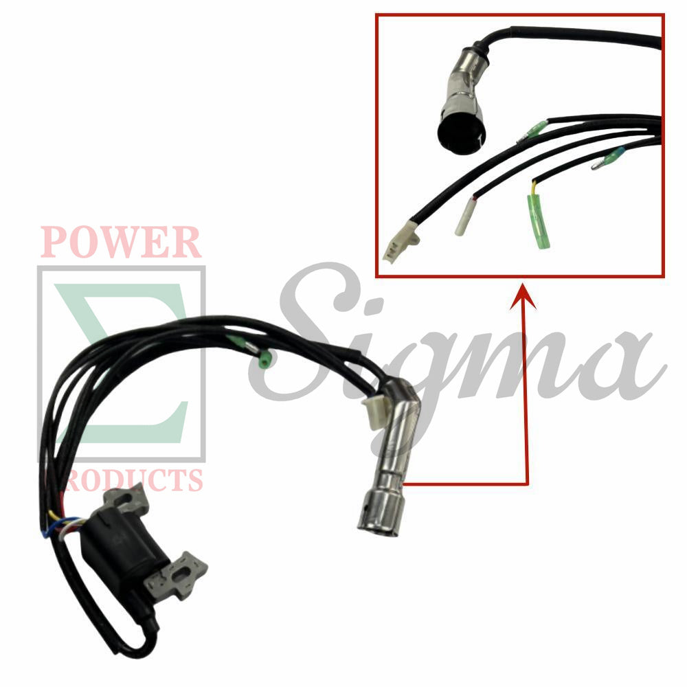 Ignition Coil with bolts and Spark Plug--Compatible Replacement for PREDATOR Open Frame Inverter Generators 8750W Surge / 7000W Running (SKU# 71340, 59190) image 2