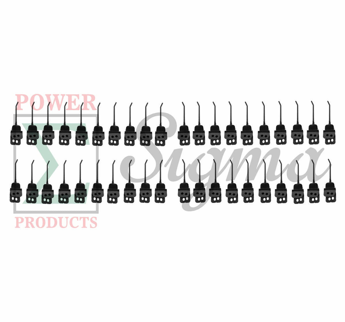 40 PCS Left-Hand LH & Right-Hand RH Rubber Rake Teeth For New Holland 216 258 For Rolabar Rake 259/260 For Allen Rakes 850613/850614 65668 96R23/96R24 Yoke opening 1-55/64" Bolt hole Dia. 3/8" Length 10” Tine Dia. 9/32” image 0