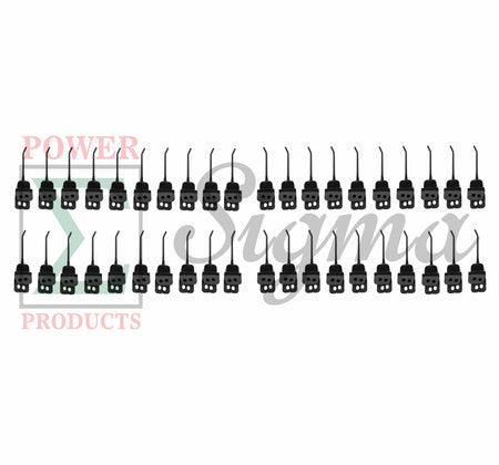 40 PCS Left-Hand LH & Right-Hand RH Rubber Rake Teeth For New Holland 216 258 For Rolabar Rake 259/260 For Allen Rakes 850613/850614 65668 96R23/96R24 Yoke opening 1-55/64" Bolt hole Dia. 3/8" Length 10” Tine Dia. 9/32” image 0