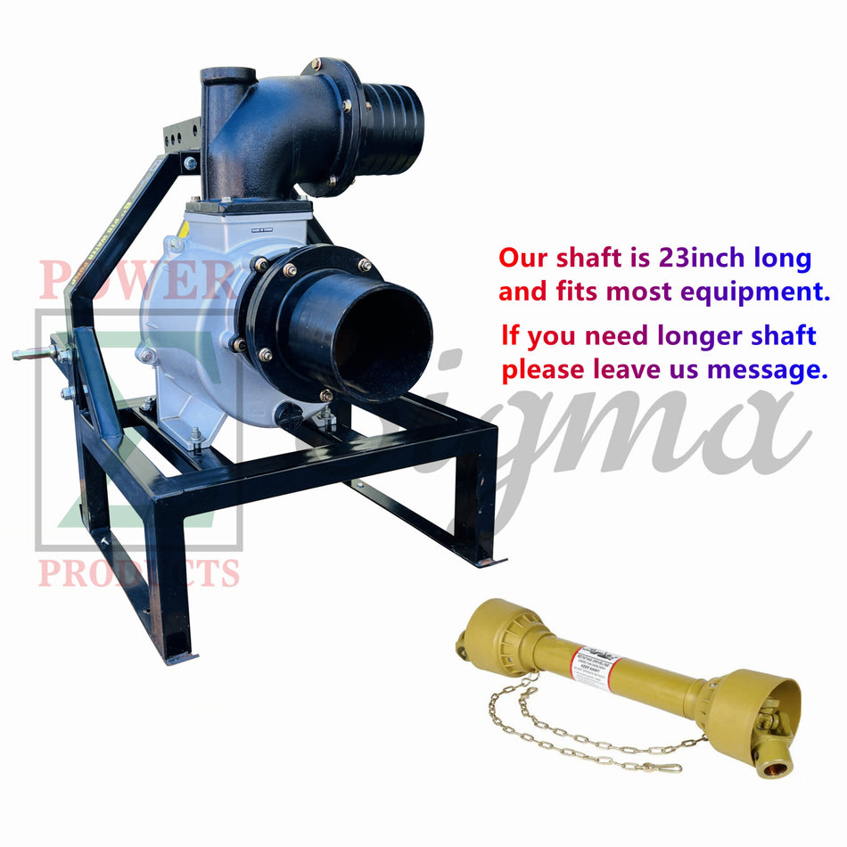 Sigma Tractor-Driven Operated PTO-Powered Water Pump 6" With Gear for Tractor