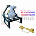 Sigma 4-Inch PTO-Driven Clear Water Pump with 3-Point Hitch & Shaft Gear Drive – Tractor-Powered, 30 PSI Output, 16–20 ft Lift