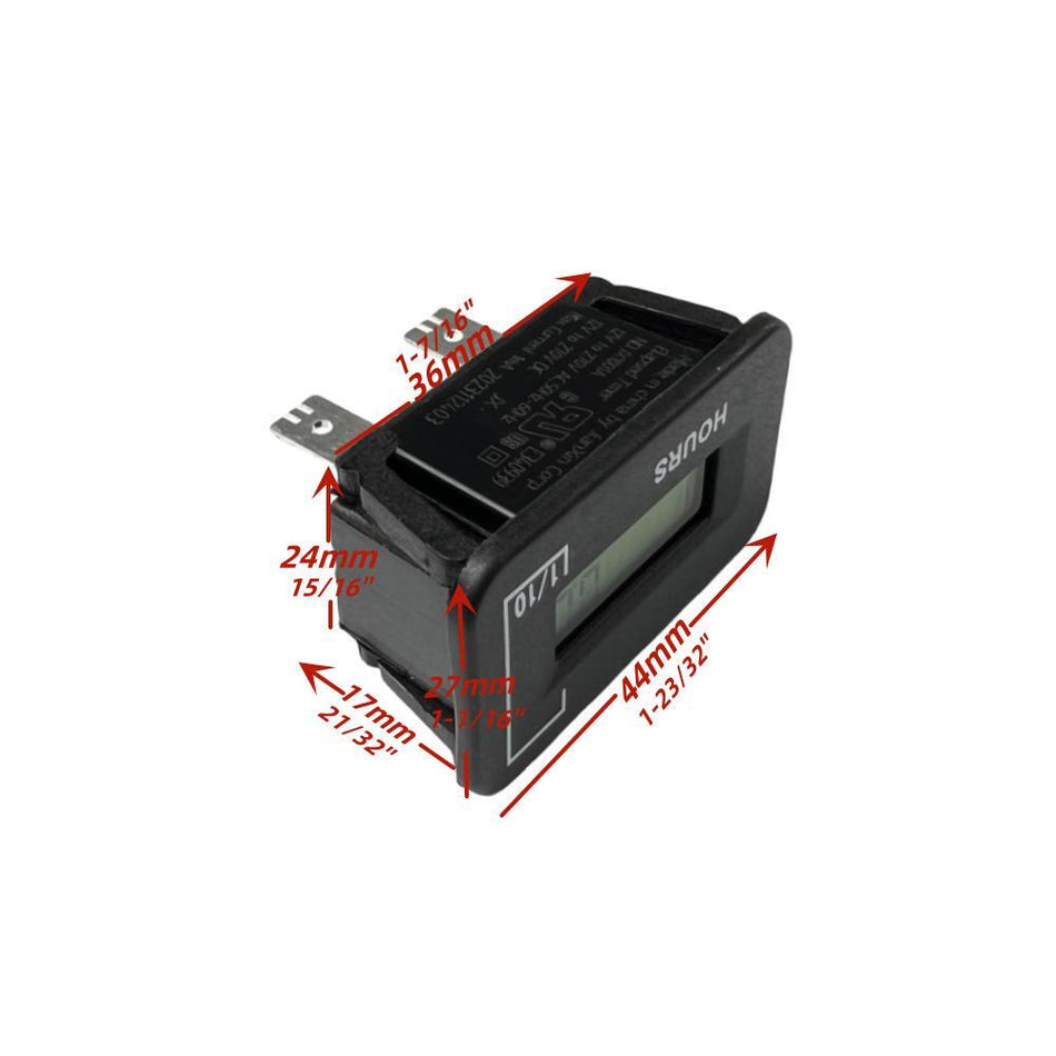 Hour Meter AC/DC Replaces Generator Generac 0G8321 For LP5500 GP3600 GP5000 GP5500 GP6500E GP7500E GP9200E XG6500 XG7000E XG10000E RS8000E XP XG8000E For Honeywell 6041-0 6046-0