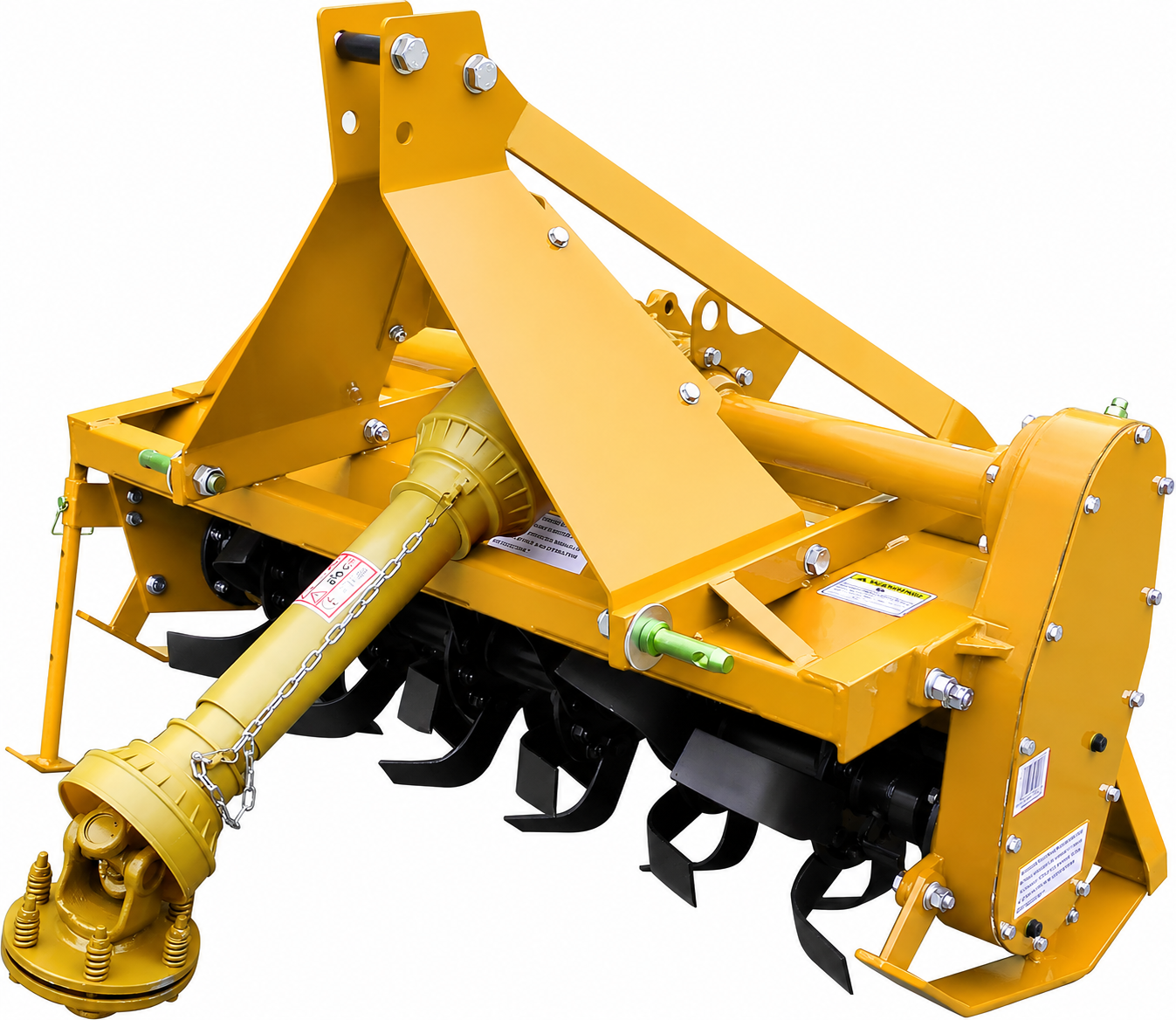 Sigma Heavy Duty 3 Point Hitch Rotary Tiller 4' FT 48" In. Work with 3 PT CAT I Hitch Tractor PTO Driven Gear Drive With PTO Shaft--Recommended Tractor HP 20-35HP