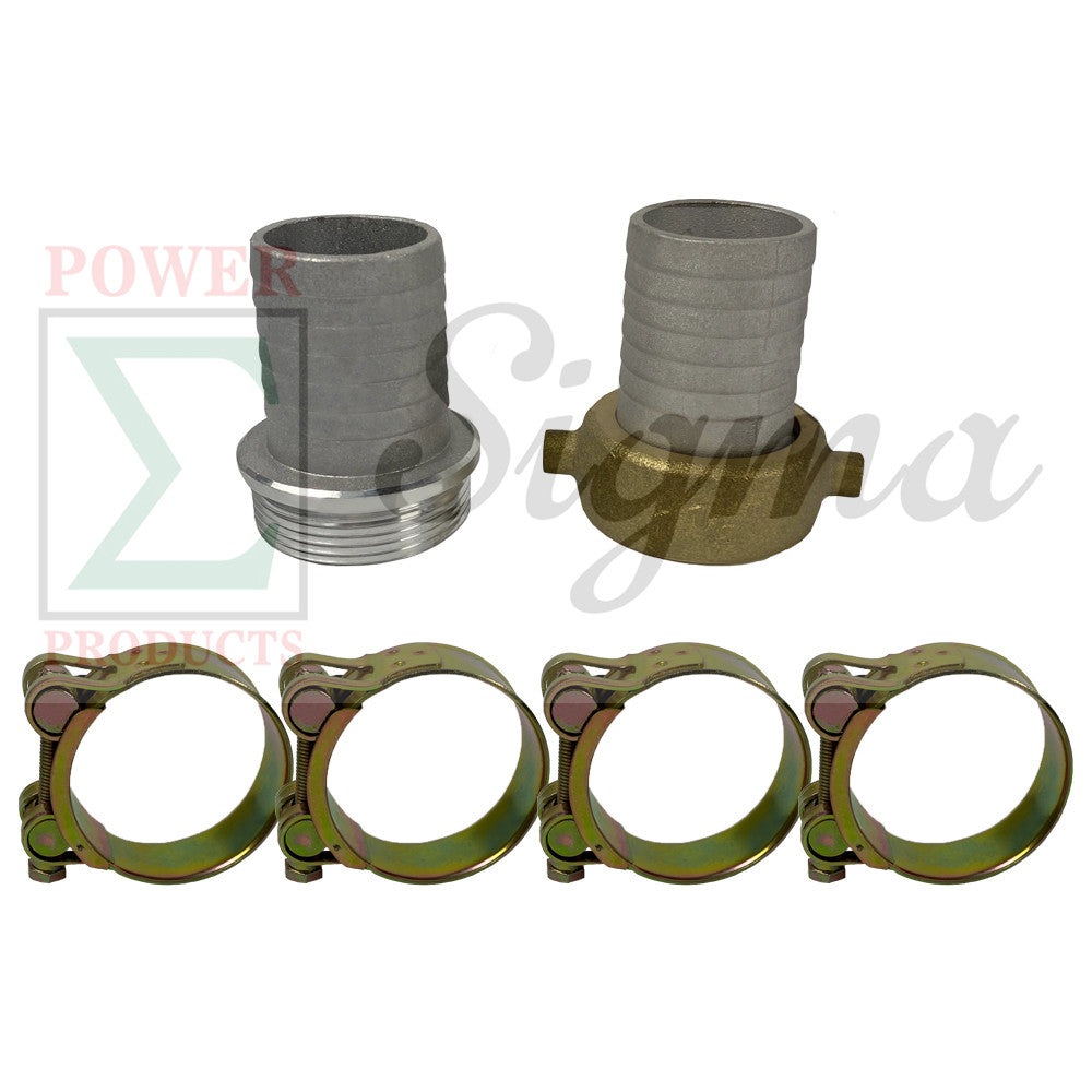 Sigma Camlock Fitting 1.5" Aluminum Thread Female Male  Hose Barb Coupler Clamp image 0