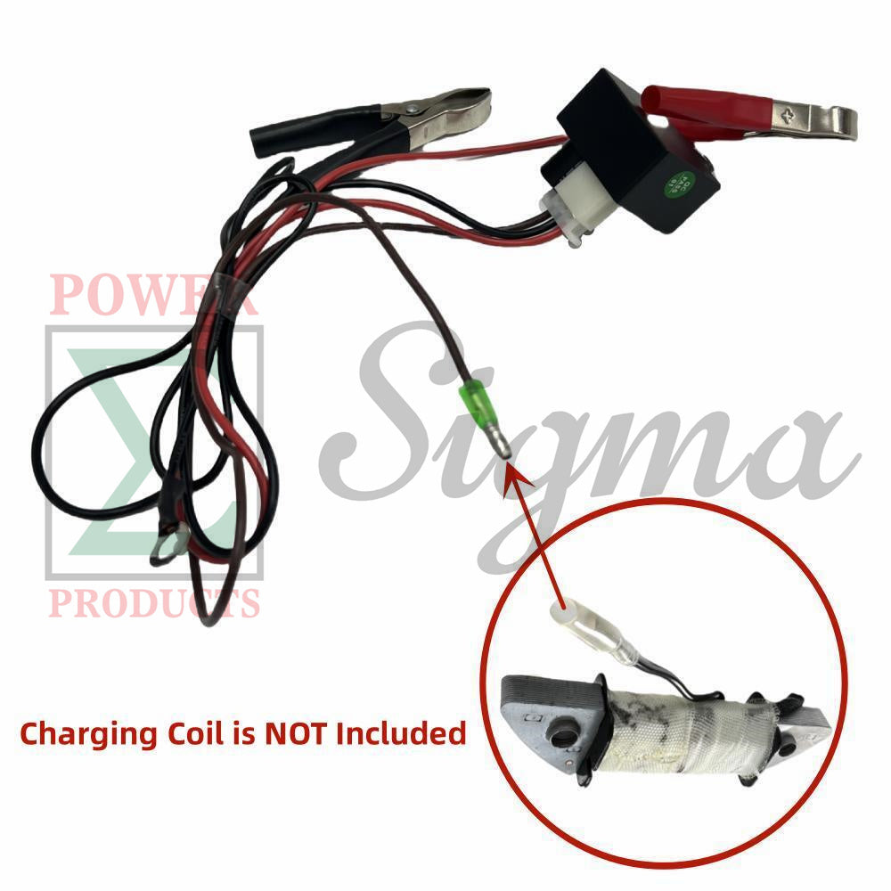 Rectifier/Voltage Regulator with Charging Clips and Bolts to Prevent Battery Overcharge for Gas Engine Electric Start Upgrades image 1
