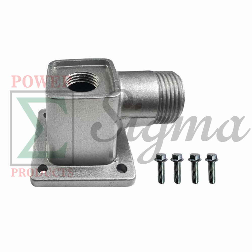 Outlet with Bolts for Predator 1” in.79cc Gasoline Engine Clear Water Pump NPT Thread—Fits SKU# 63404 56161 image 0