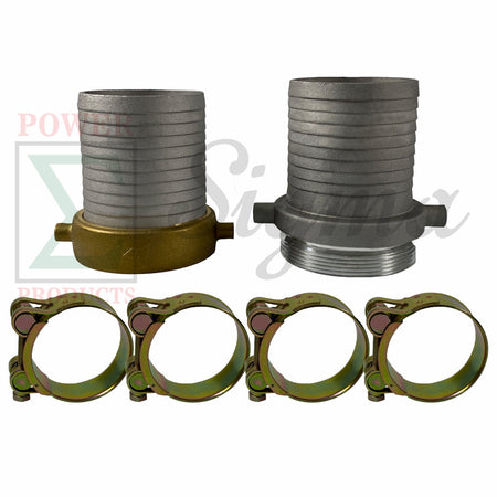 4" IN X 100' Feet Agricultural PVC Lay Flat Discharge Pump Hose Threaded Camlock image 1