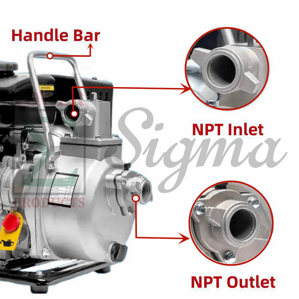 Complete Threaded Pump Body Housing Seal Replacement For Predator Pacific Hydrostar For XtremepowerUS For Ironton 60729 For Stanley 1" inch Ports 79cc 3HP Gas Engine Clear Water Pump image 1