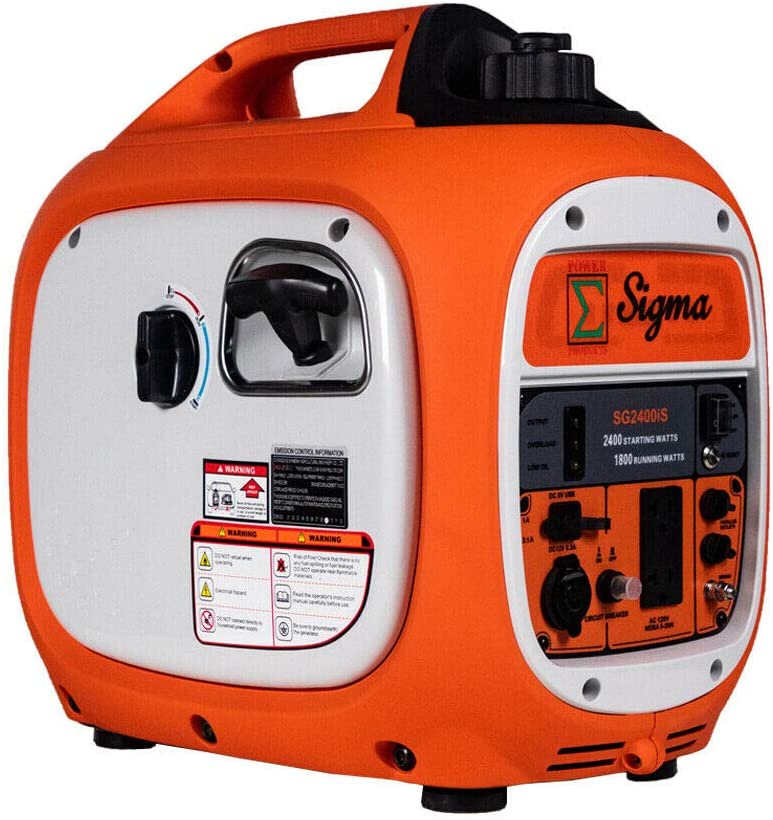 Sigma 2400 Watts Surge Power Super Silent Inverter Generator Paralleled Ready RV image 6