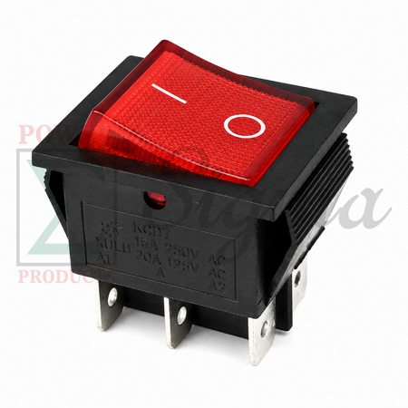 Direct Replacement 6 Pin On Off Black Switch Rocker For Predator 1800W 4000W 4375W 6500W For Champion 3500/4000W Open Frame Inverter Generator For Generac 0H3375028 Manual Recoil Start image 2
