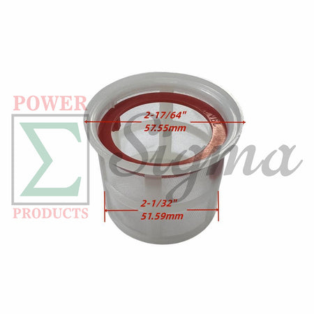 Fuel Strainer with Level Mark- Compatible Replacement for PREDATOR Open Frame Inverter Generators 8750W Surge / 7000W Running (SKU# 71340, 59190) image 1