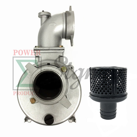 4" IN. Port NPT Thread Inlet and Outlet Semi-Trash Water Pump For 1-Inch Keyed Shafts on 10HP 186F Diesel Engine Replaces Kipor Kama 4-Inch Diesel Water Pump KDP40 KDP40T image 0