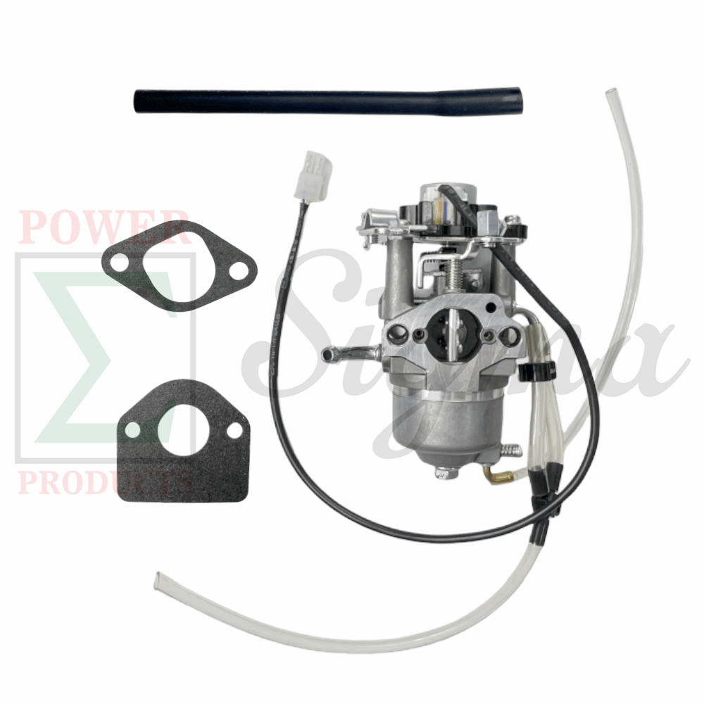 Carburetor with Stepper Motor, Gaskets, and Fuel Line for GENMAX GM3200i GM3300i 3200-Watt 3300-Watt 145cc Inverter Generators image 0