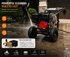 4000PSI 4.76 GPM Horizontal Triplex Pressure Washer Pump with External Unloader, Fits 1" Q-Type Shaft