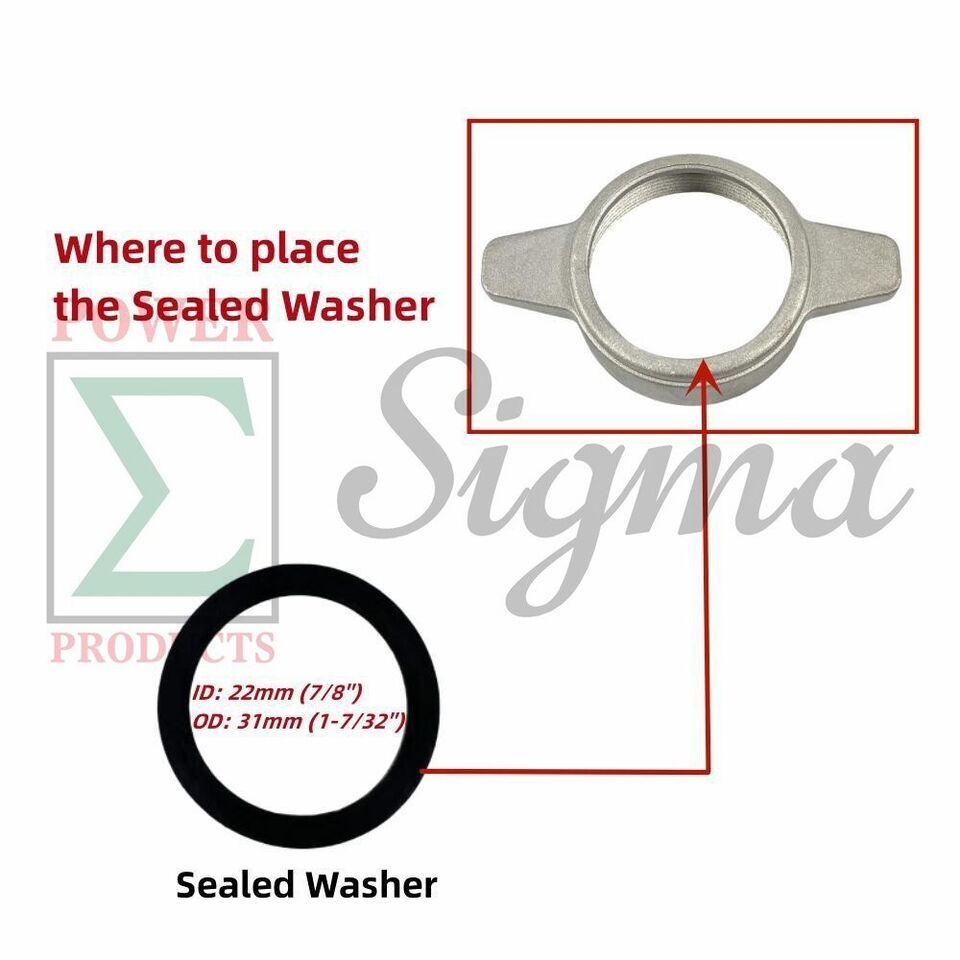 10PCS Gasket Flapper O-Ring Mechanical Seal Kit For Predator Pacific Hydrostar 1 in. 79cc 99cc Clear Water Pump 63404 56161 for Stanley for Ironton for XtremepowerUS 1" inch 3HP Gas Engine Water Pump image 6