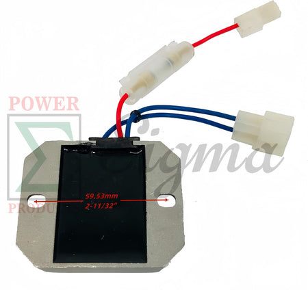 Power Products Electric Starter Flywheel Gear Dynamo Rectifier for 186F 186FE 406CC 186FA 186FAE 418CC Diesel Engines Compatible with Yanmar L100 10HP 186F Engine image 7