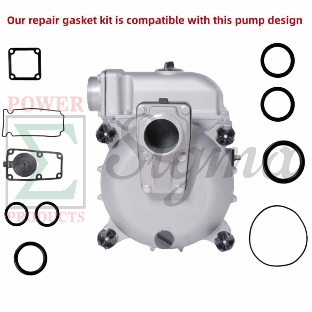 10PCS Pump Gasket and O-Ring Repair Kit for PREDATOR 3 in. 301cc Gas Engine Full-Trash Water Pump 23,000 GPH Replaces 56718 For Honda 3" In. 270cc Construction Full Trash Pump WT30XK4A image 1