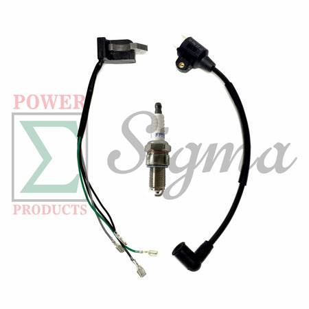 4-Wire Magneto W/ Built-in CDI Ignition Coil Spark Plug For Harbor Freight Storm Cat 60338 69381 For Tail Gator 800 900W 63025 63024 For Pulsar PG1202S For ETQ950 2HP 2-Cycle 63cc 64cc Gas Generator image 0