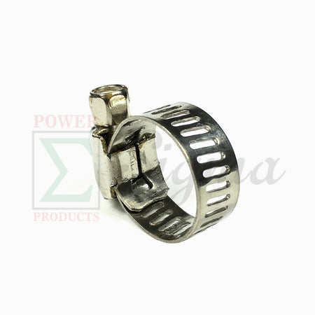 50PCS 1/2"-3/4" Adjustable Stainless Steel Drive Hose Clamps Fuel Line Worm Clip image 1