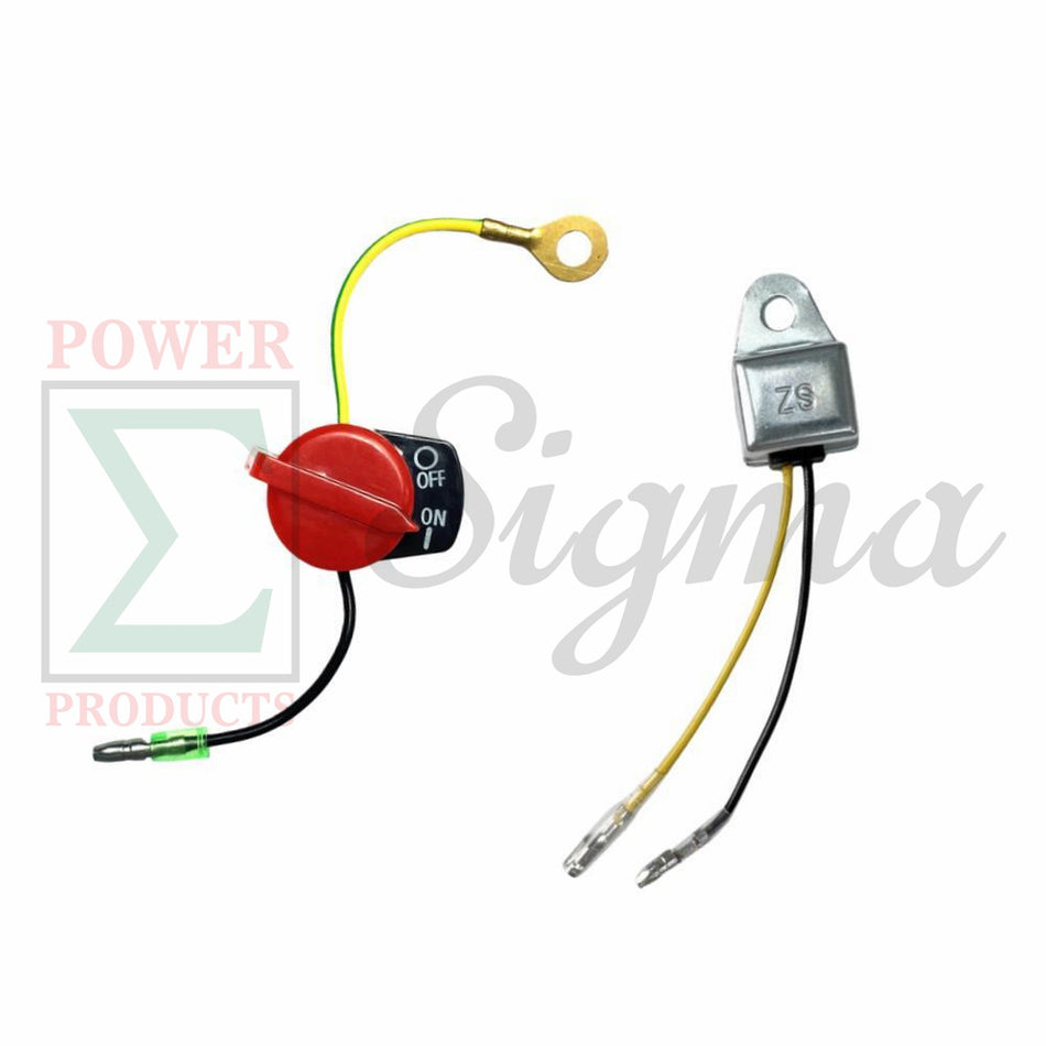 Low Oil Alert Sensor & Engine Stop Switch For Honda GX240 GX270 8 HP 9 HP Engine image 0