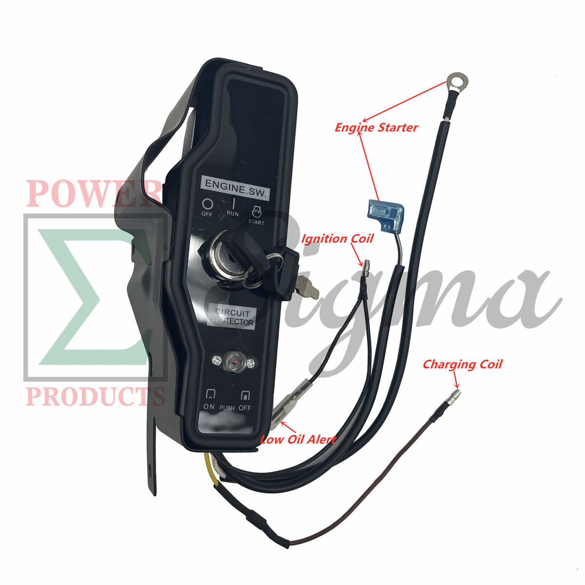 Ignition Switch Box For Lifan LF188FDP LF188F-BDQ Electric Start Engine Motor image 8