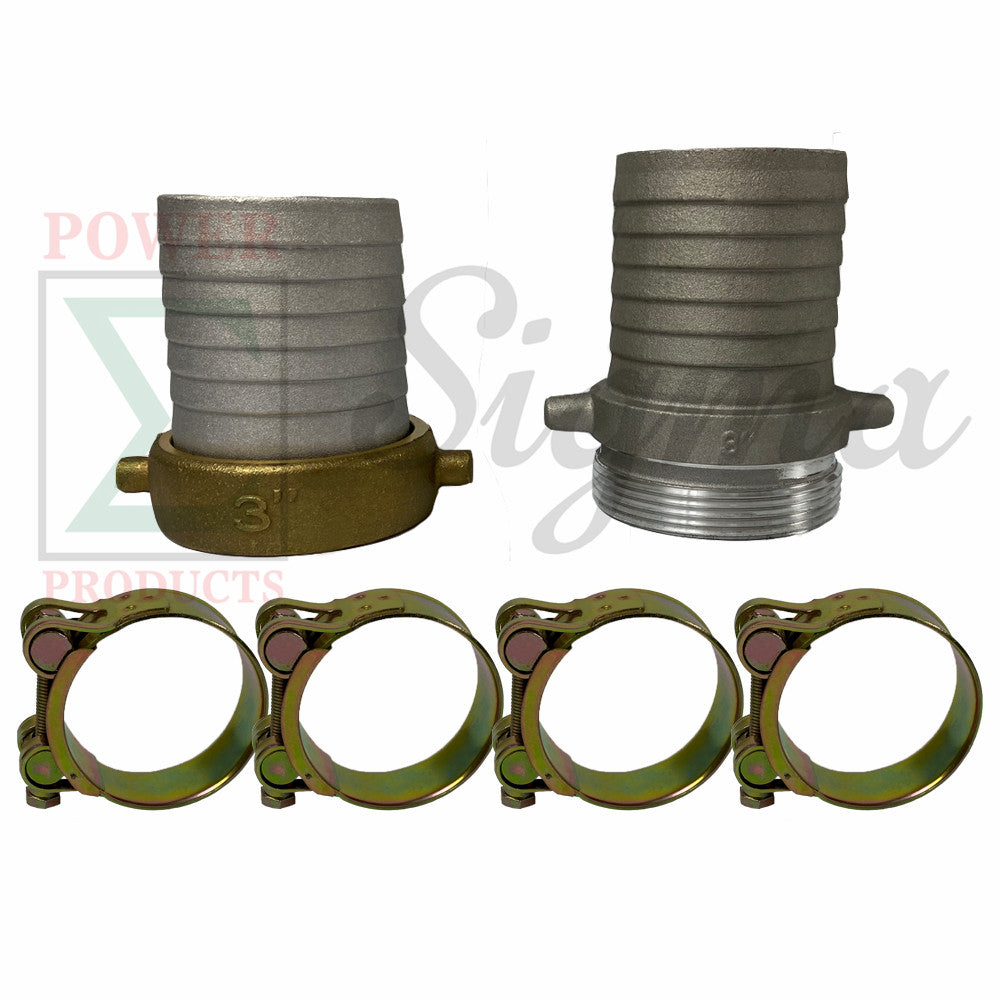 3" IN X 50' Feet Agricultural PVC Lay Flat Discharge Pump Hose Threaded Camlock image 1