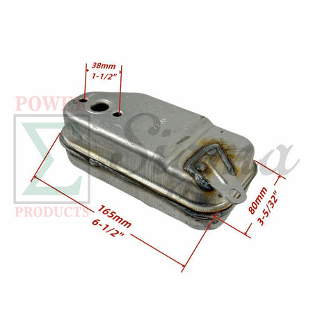 Exhaust Muffler Replacement for Westinghouse iGen1500c Inverter Generator, 56cc Engine, 1000W / 1500W Peak image 1