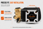 3000 PSI 3.1 GPM Triplex Pressure Washer Pump replaces Mi-T-M 3-0414, Fits 3/4" Q-Type Shaft, 3400 RPM, for 6.5HP Gas Engine