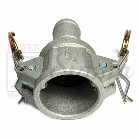 Sigma E100 100C 1" Aluminum Female Male Camlock Hose Barb Coupler Adapter &Clamp image 2