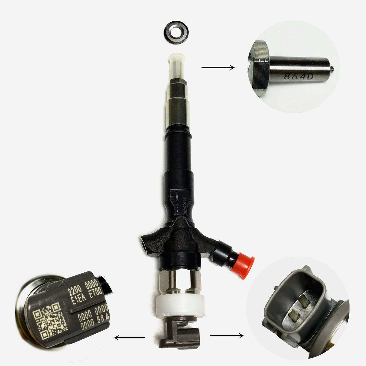 Sigma DensoType Common Rail Injector 23670-30050 095000-5881 For 2KD VIGO TOYOTA image 6