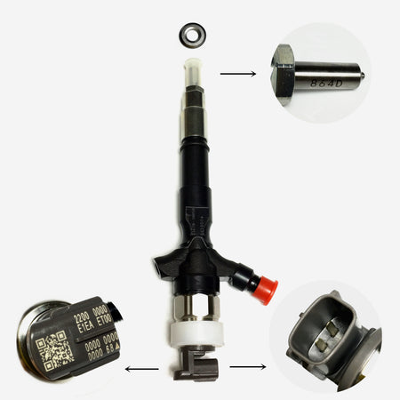 Sigma DensoType Common Rail Injector 23670-30050 095000-5881 For 2KD VIGO TOYOTA image 6