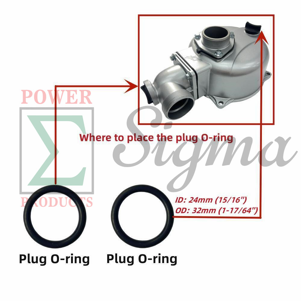 10PCS Pump Gasket O-Ring Mechanical Seal For DuroMax 3" In. XP650WP 7HP 220GPM For Pulsar 3" IN Semi-Trash 6.5HP Gas Water Pump PWP30 For 3-Inch Clean Water Pump image 5