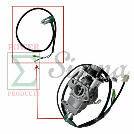 Carburetor Solenoid Replacement for PREDATOR Open Frame Inverter Generators 8750W Surge / 7000W Running (SKU# 71340, 59190) image 1