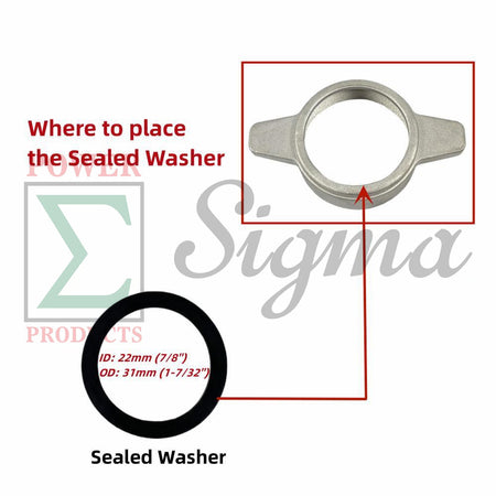 8PCS Gasket Seal Flapper Washer O-Ring Repair Kit For Predator Pacific Hydrostar 1 in. 79cc 99cc Clear Water Pump 63404 56161 for Stanley for Ironton for XtremepowerUS 1" inch 3HP Gas Engine Pump image 7