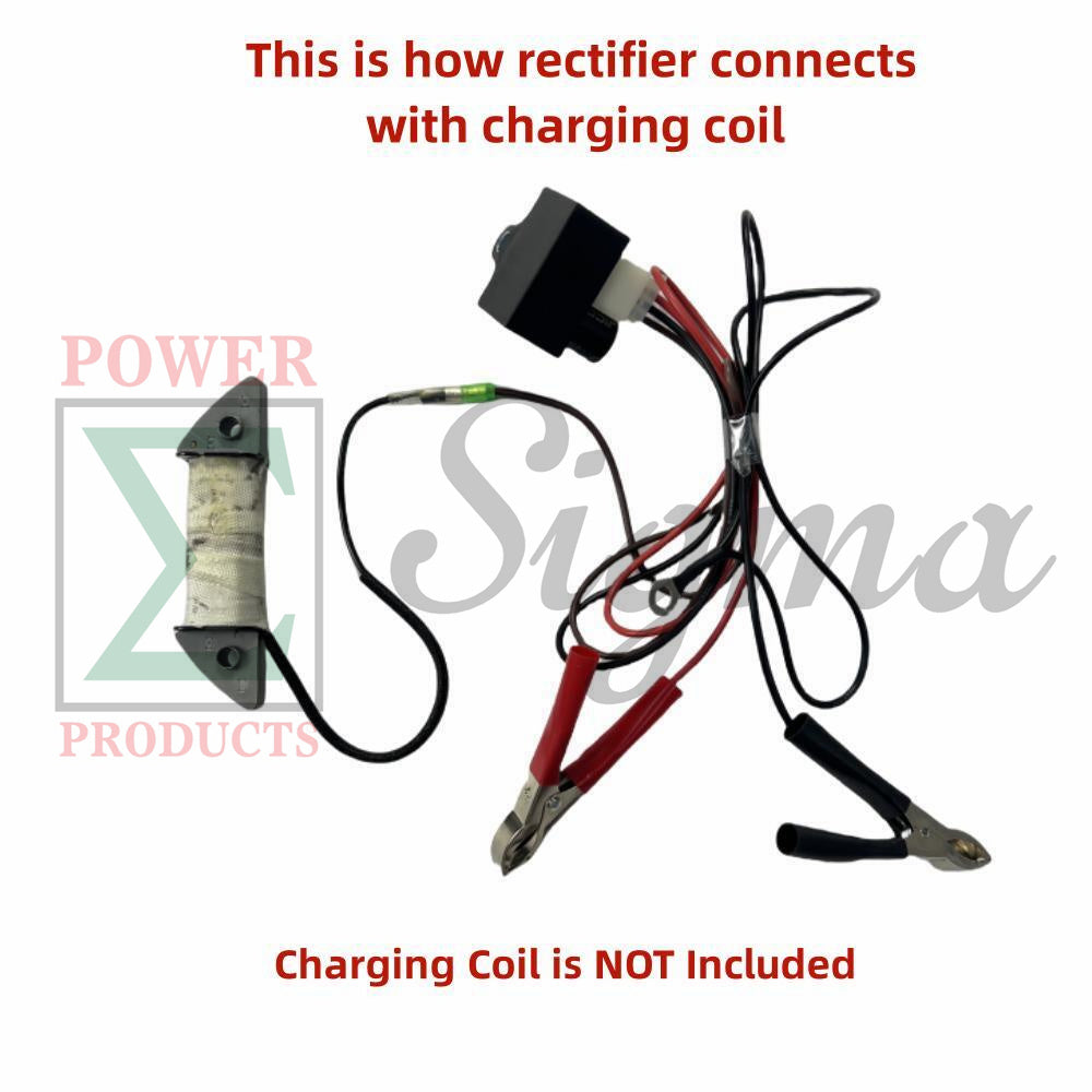 Rectifier/Voltage Regulator with Charging Clips and Bolts to Prevent Battery Overcharge for Gas Engine Electric Start Upgrades image 2