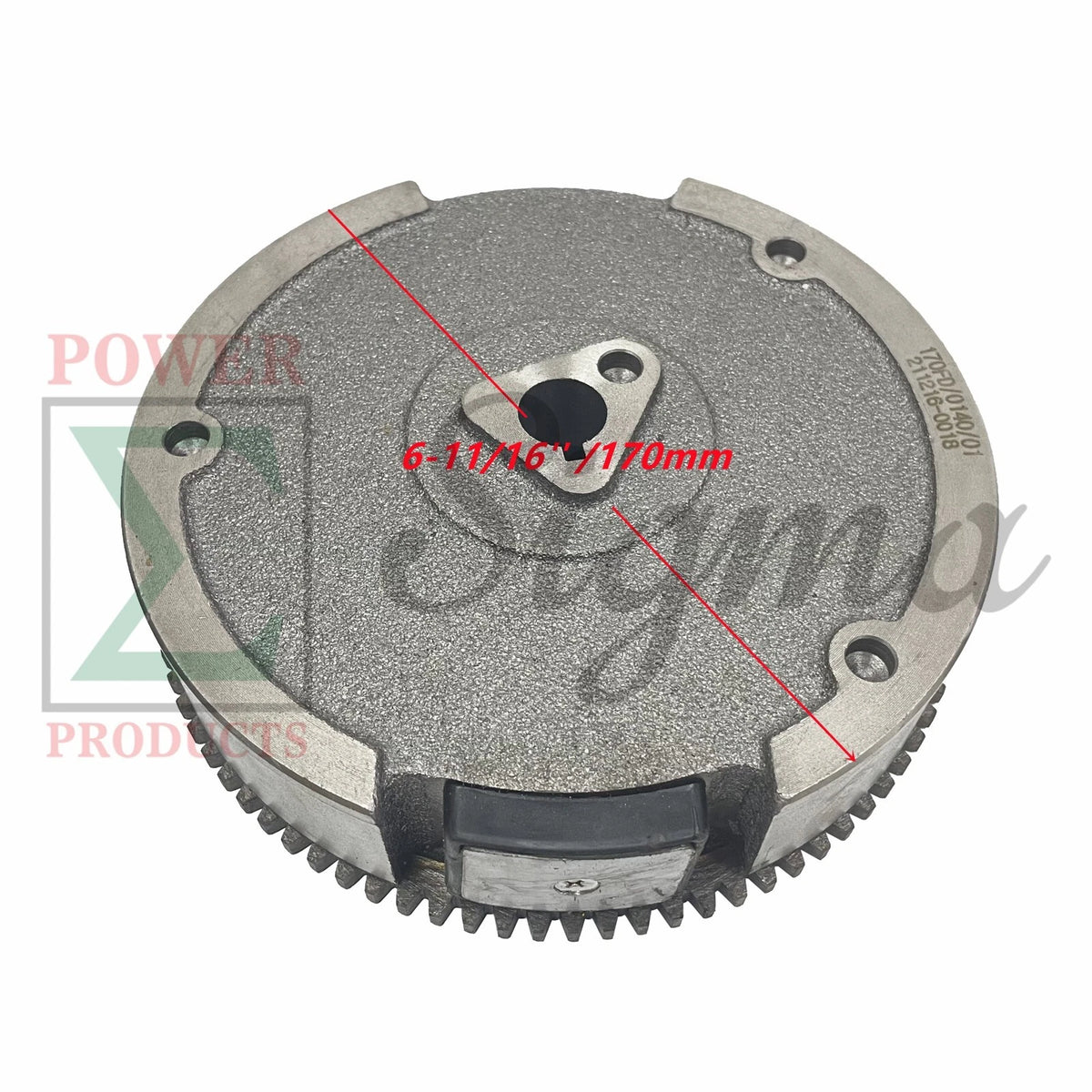 New Flywheel With Gear Magneto For Predator 212cc 6.5HP Engine 170F Bore Size 0.71 Inch image 4