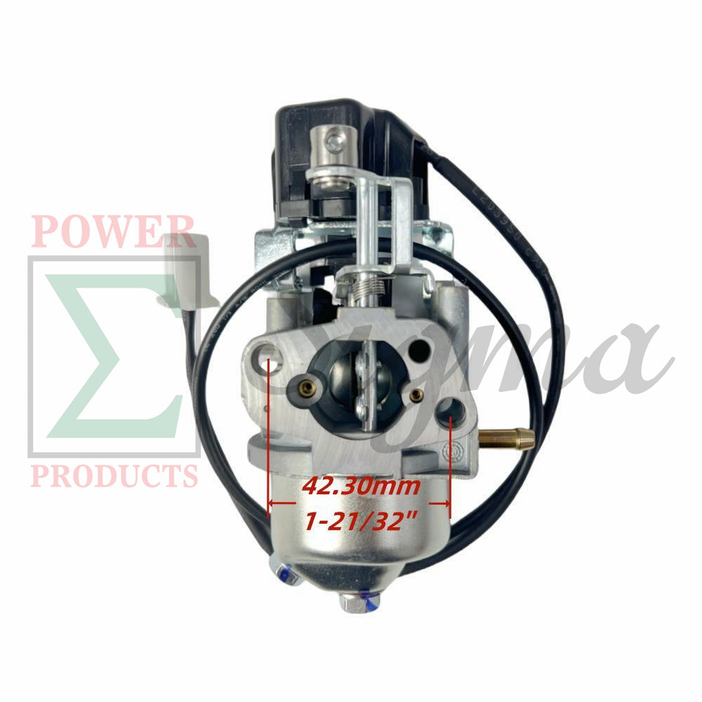 Carburetor with fuel line and stepper motor- Replacement for Predator Open Frame Inverter Generator 4550-Watt Surge 3650W Running (SKU# 59192, 59189, 59303) image 1