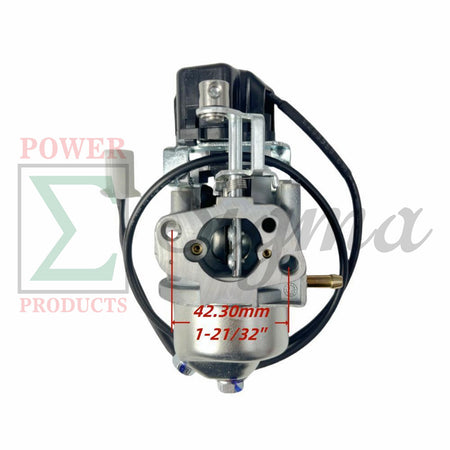 Carburetor with fuel line and stepper motor- Replacement for Predator Open Frame Inverter Generator 4550-Watt Surge 3650W Running (SKU# 59192, 59189, 59303) image 1